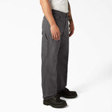 DICKIES Relaxed Fit Heavyweight Duck Carpenter Rinsed Slate Pants