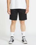 VOLCOM Frickin Elastic Waist Black Shorts