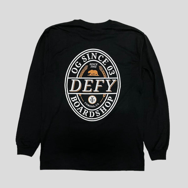 DEFY Nati Black Long Sleeve T-Shirt