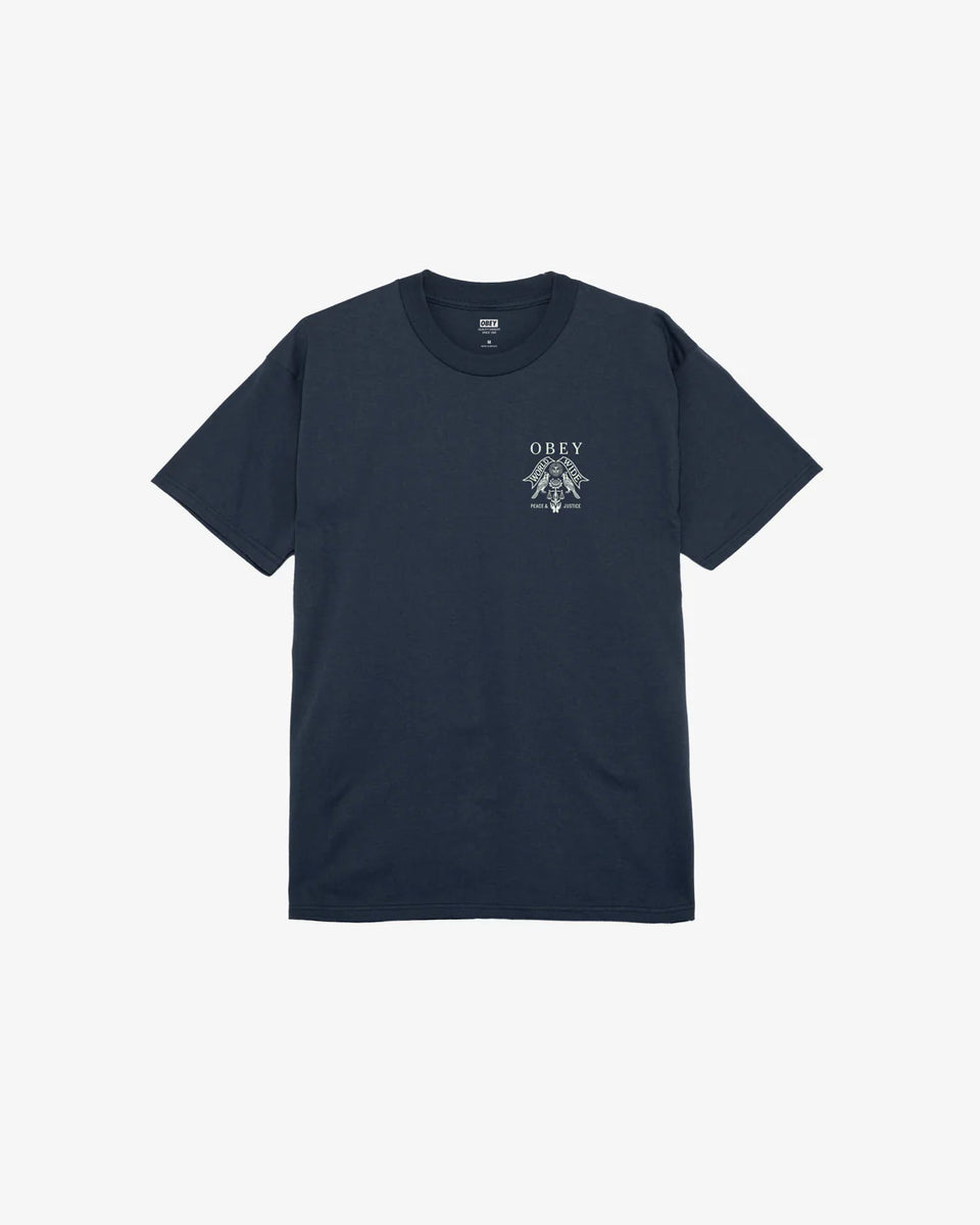 OBEY Birds Of Justice Navy T-Shirt – Defy Boardshop