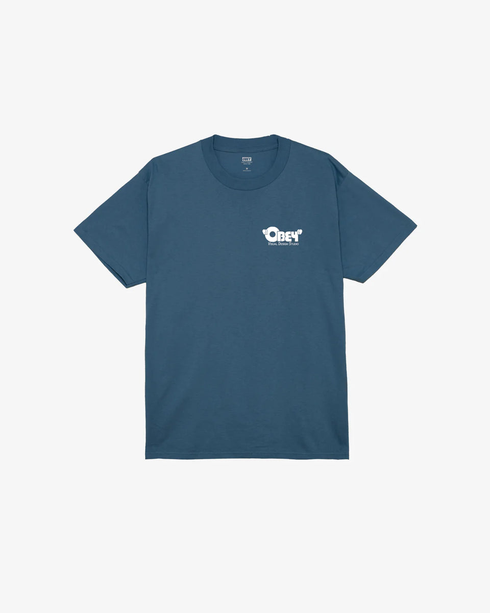 OBEY Visual Design Studio Blue T-Shirt – Defy Boardshop