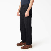 DICKIES Relaxed Fit Heavyweight Duck Carpenter Black Pants