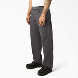 DICKIES Relaxed Fit Heavyweight Duck Carpenter Rinsed Slate Pants