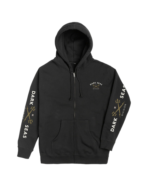 DARK SEAS Headmaster Blk Zip Hoodie