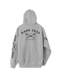 DARK SEAS Headmaster Heather Gunmetal Zip Hoodie