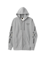 DARK SEAS Headmaster Heather Gunmetal Zip Hoodie