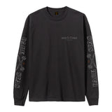 DARK SEAS Pinback Lng Sleeve Blk Tee