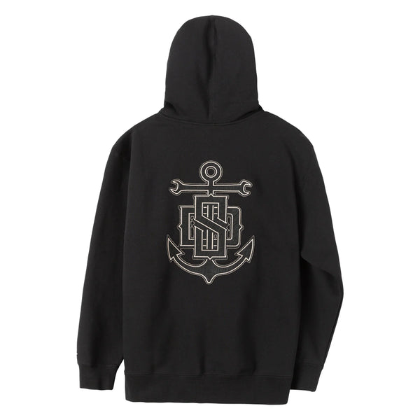 DARK SEAS Keeler Black Zip Hoodie