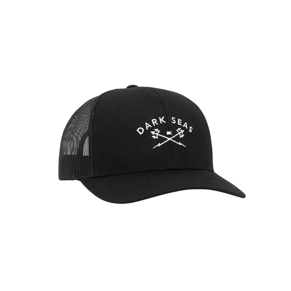 DARK SEAS Murre Black Trucker Hat