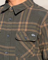 SALTY CREW Landfall Olive Flannel