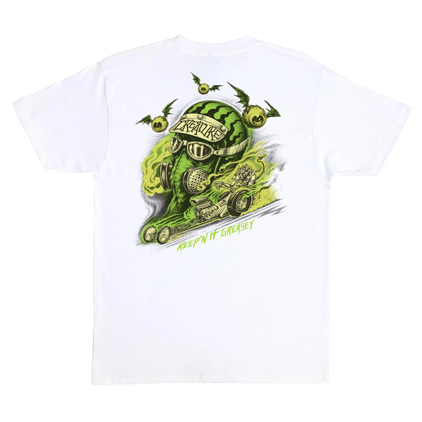 CREATURE Crash & Burn White Tee