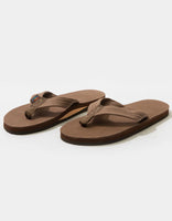 RAINBOW Premier Leather Mens Dk Brown Sandal
