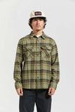 BRIXTON Bowery Vetiver Flannel