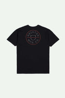 BRIXTON Crest Black Tee