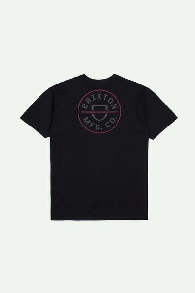 BRIXTON Crest Black Tee