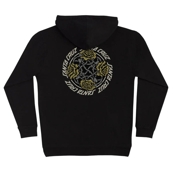 SANTA CRUZ Dressen Rose Blk Hoodie