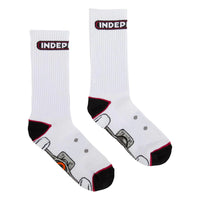 INDEPENDENT Truck White Socks