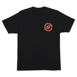 SANTA CRUZ Flame Ringed Black Tee