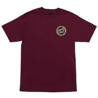 SANTA CRUZ Carved MFG Maroon Tee