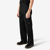 DICKIES Loose Fit Double Knee Work Black Pants