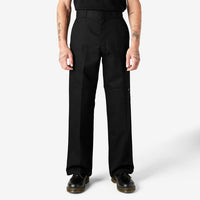 DICKIES Loose Fit Double Knee Work Black Pants