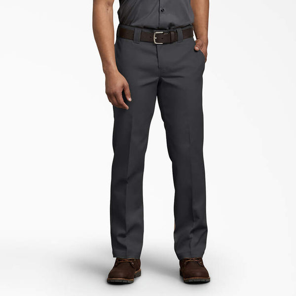 DICKIES 873 FLEX Slim Fit Work Black Pants