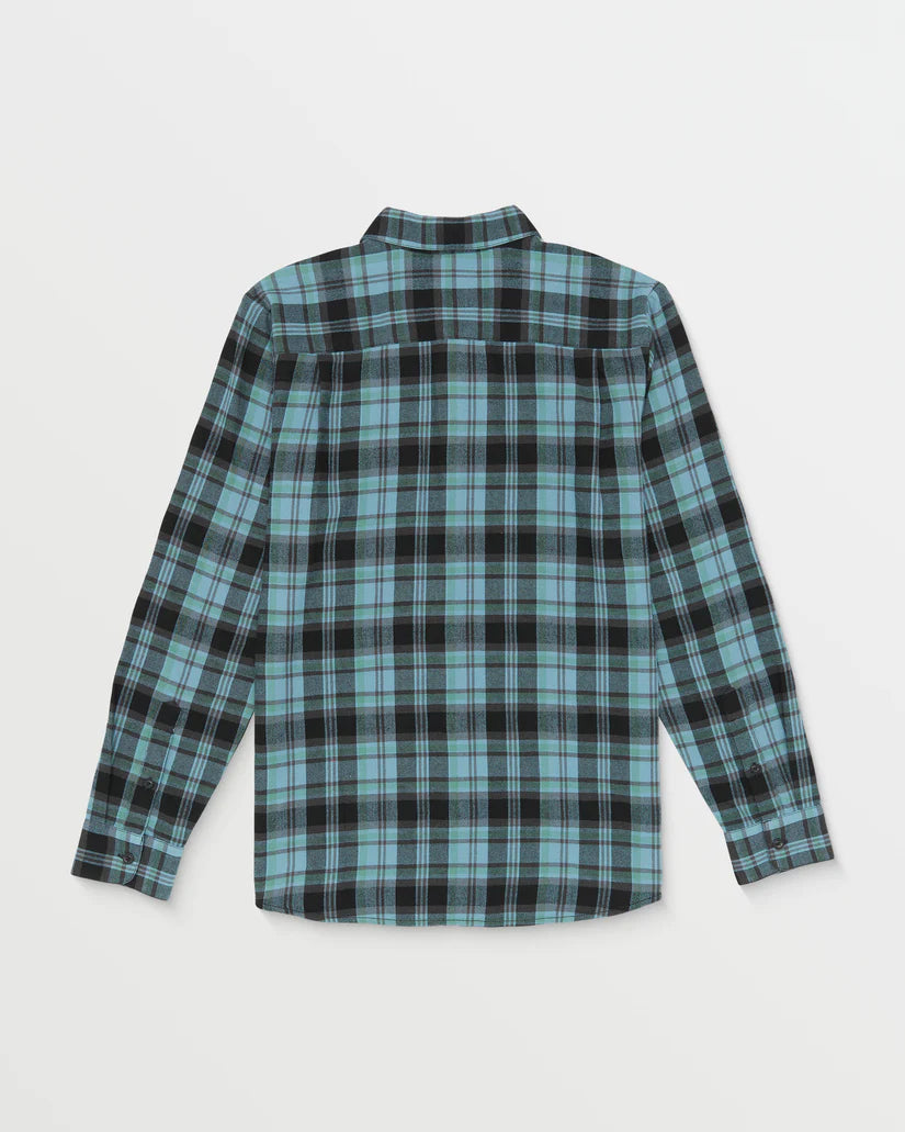 VOLCOM Caden Blue Flannel – Defy Boardshop