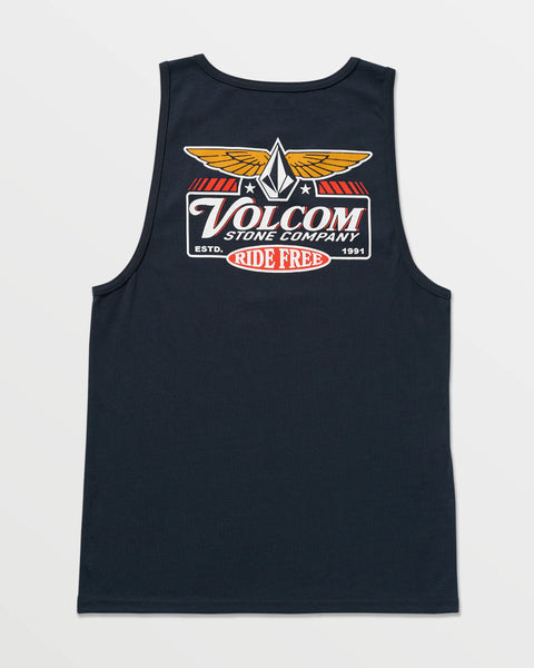 VOLCOM Revel Navy Tank