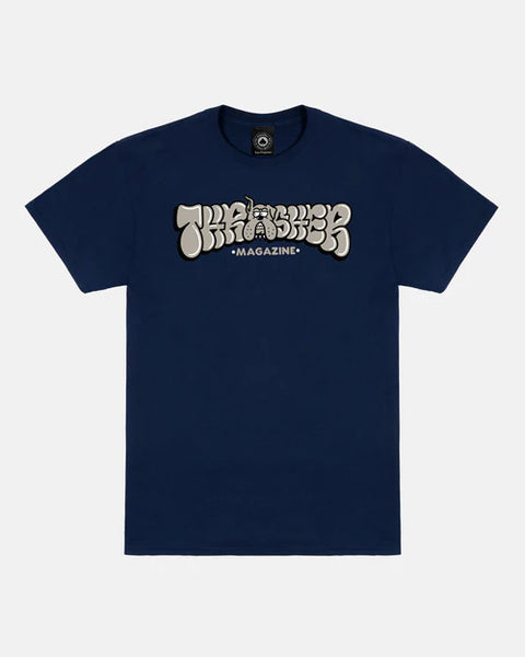 THRASHER Bully Navy Tee