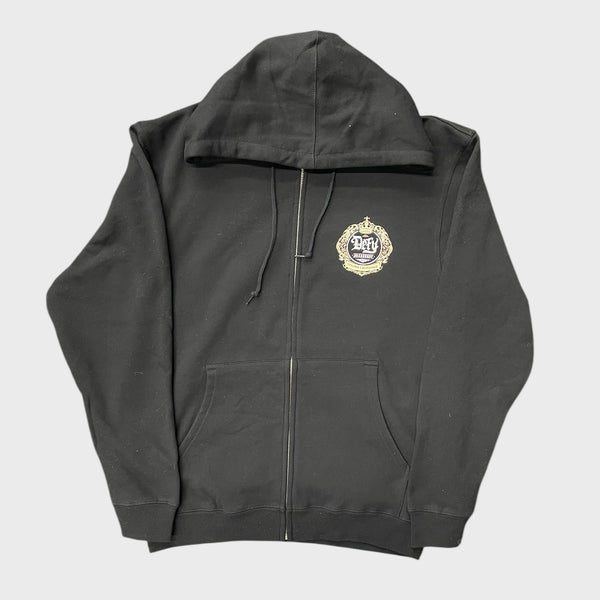 DEFY Monument Black Zip Hoodie