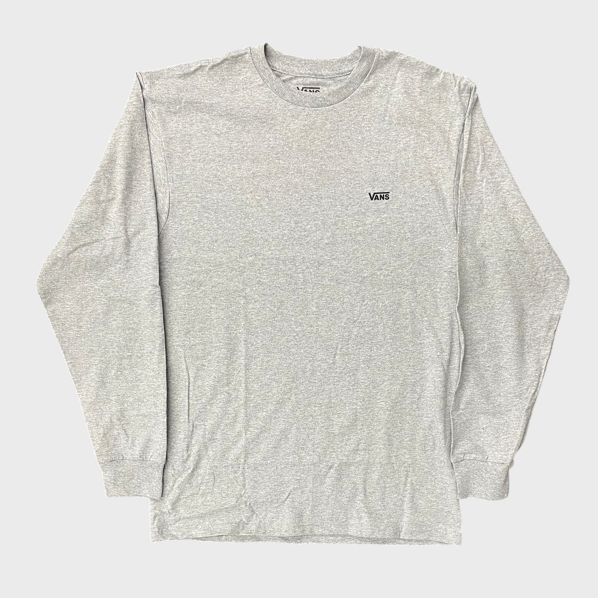 VANS Logo HeathrGry Long Sleeve Tee – Defy Boardshop