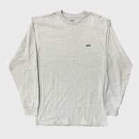 VANS Logo HeathrGry Long Sleeve Tee