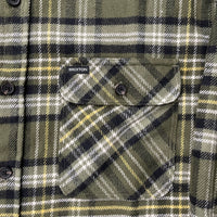 BRIXTON Bowery Olive Flannel