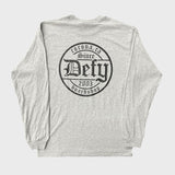 DEFY Gothic Sport Grey Long Sleeve Tee