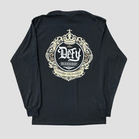 DEFY Monument Black Long Sleeve Tee