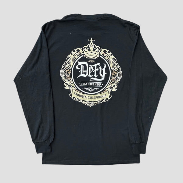 DEFY Monument Black Long Sleeve Tee