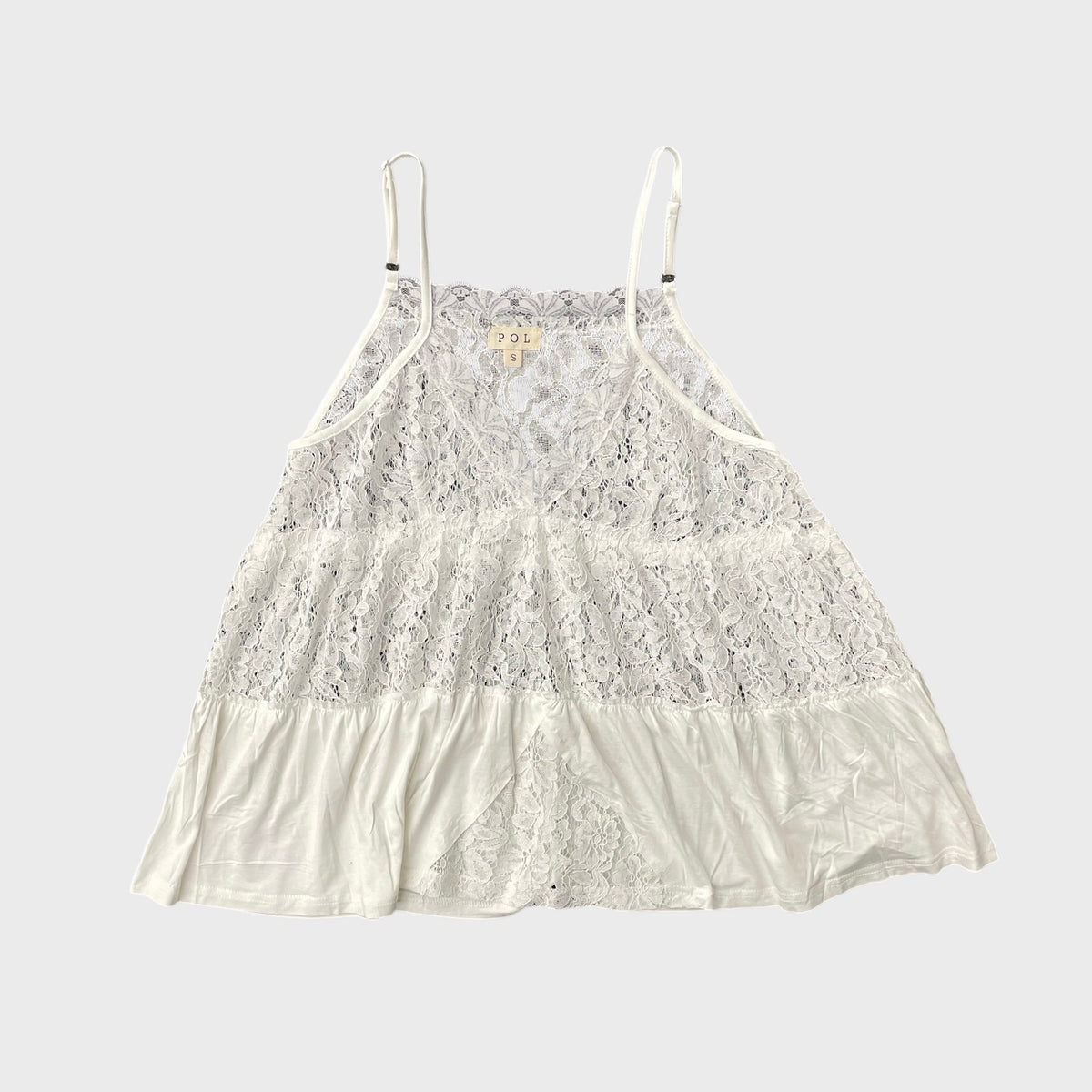 POL Lacey Billie Off White Tank – Defy Boardshop