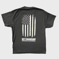 DEFY Flag Black Tee
