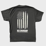 DEFY Flag Black Tee