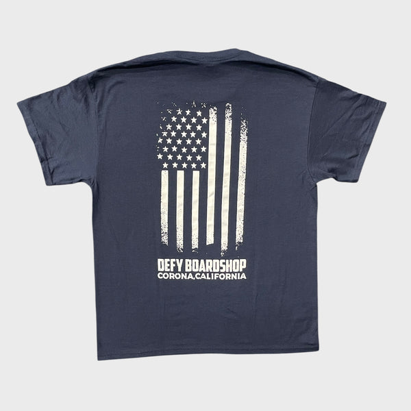 DEFY Flag Navy Tee