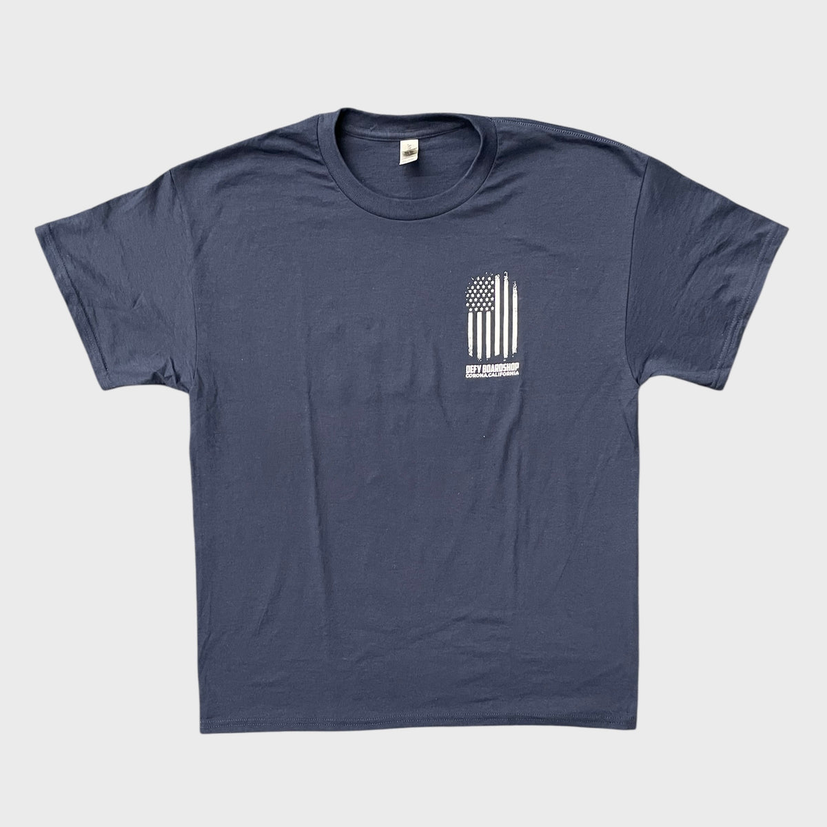 DEFY Flag Navy Tee – Defy Boardshop