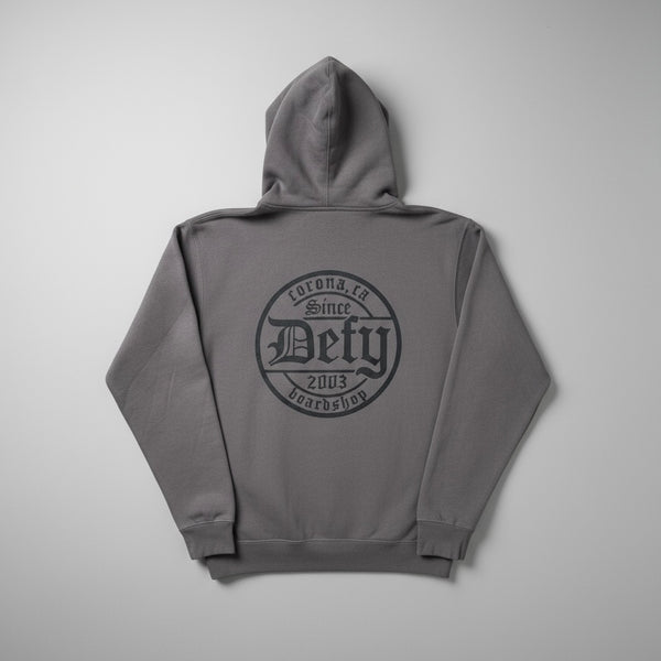 DEFY Gothic Charcoal Hoodie