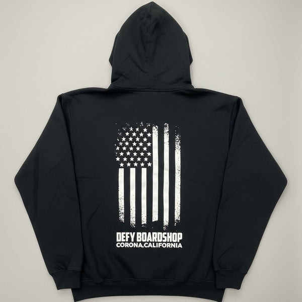DEFY Flag Black Hoodie