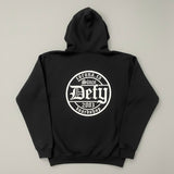 DEFY Gothic Black Zip Hoodie