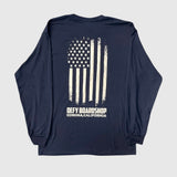 DEFY Flag Navy Long Sleeve Tee