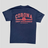 DEFY Corona Navy/Burgundy Tee