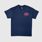 DEFY Corona Navy/Burgundy Tee