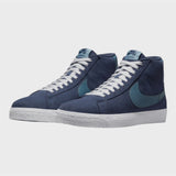 NIKE SB Blazer Mid Navy Aqua Shoe