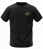DEFY Old English Black Tee