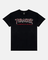 THRASHER Slash Black Tee